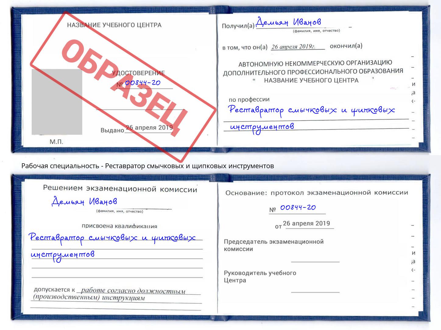 Реставратор смычковых и щипковых инструментов Лесной