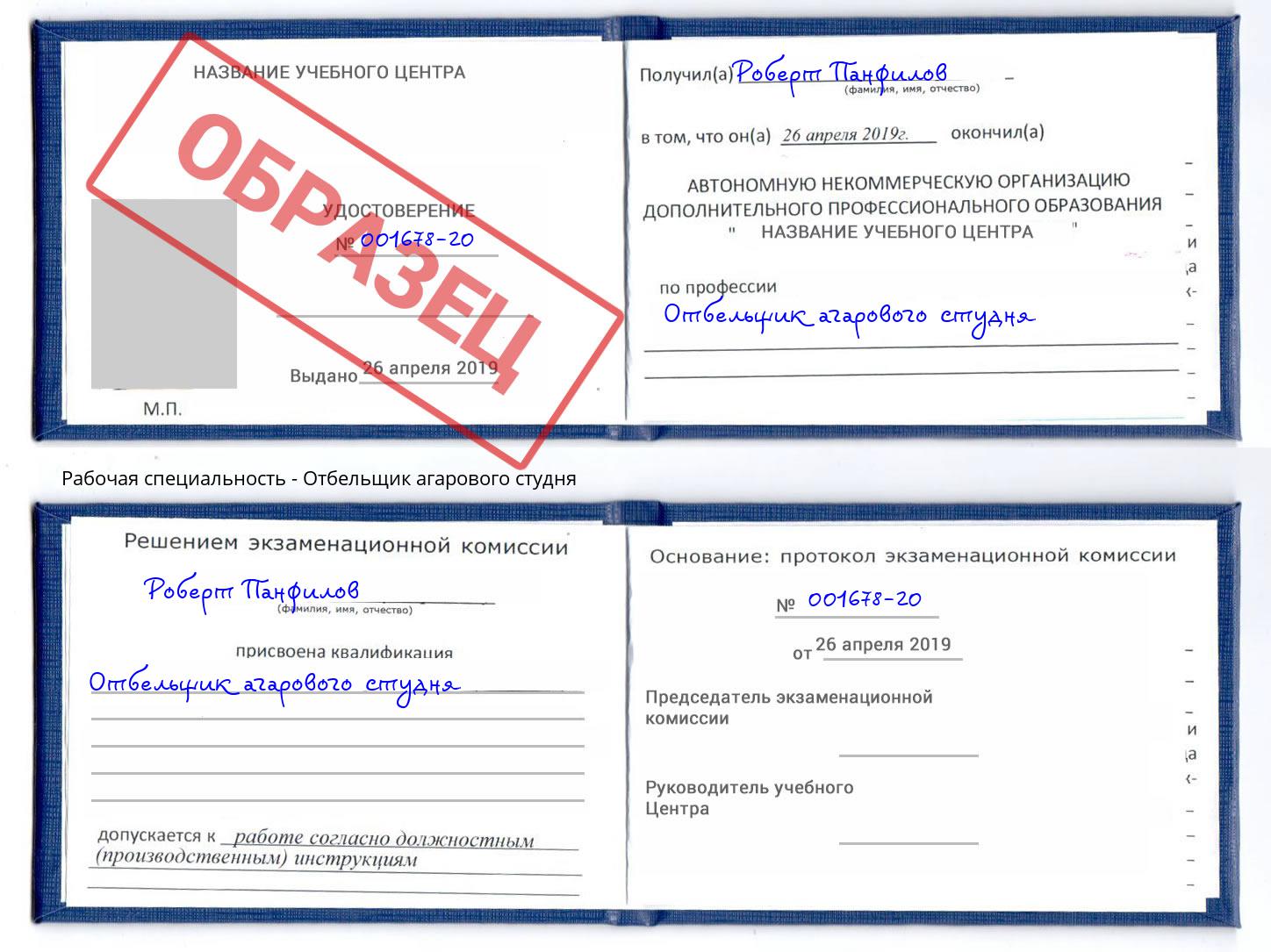 Отбельщик агарового студня Лесной